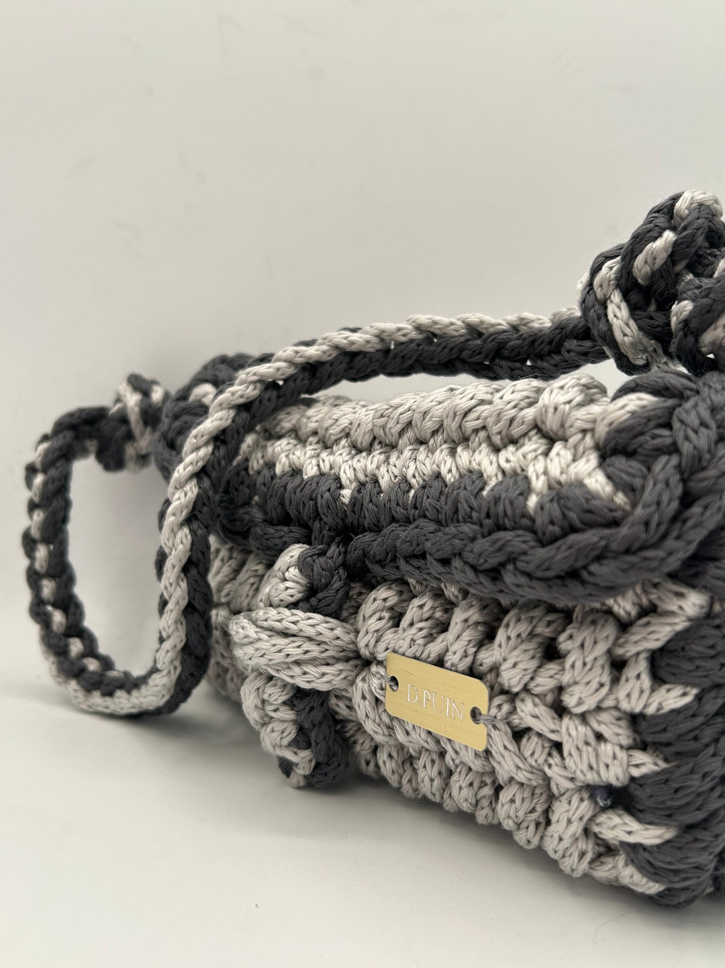 D.PUIN Handmade Crochet Bag โ Silver Shore