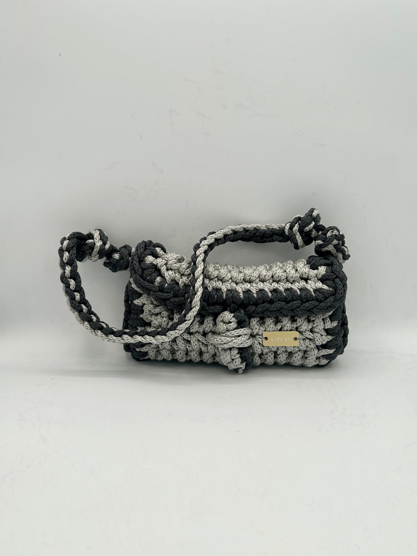 D.PUIN Handmade Crochet Bag โ Silver Shore