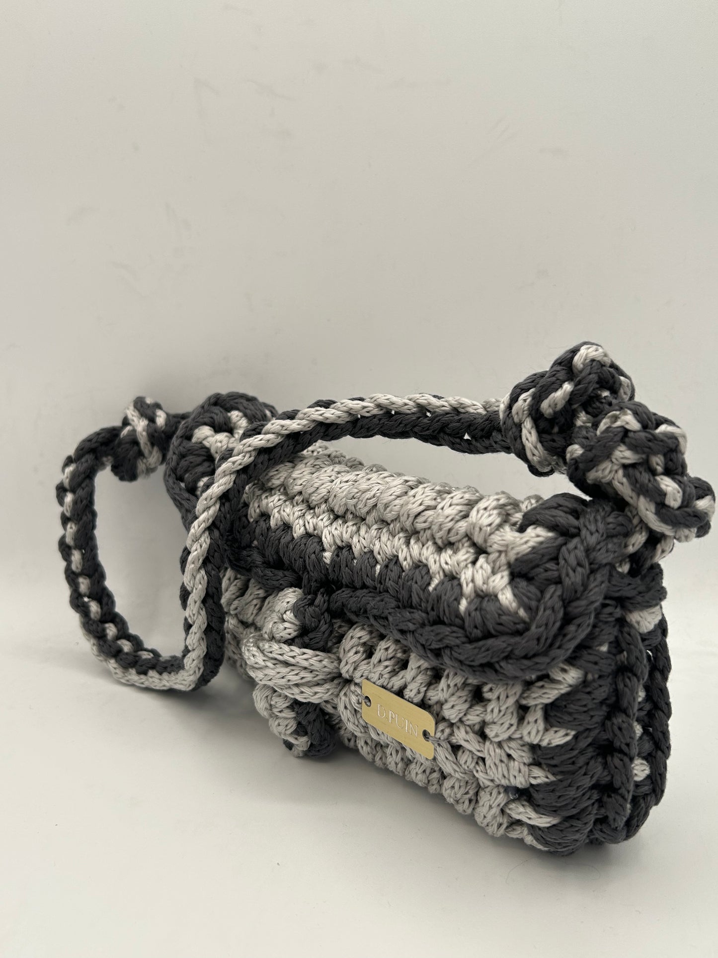 D.PUIN Handmade Crochet Bag โ Silver Shore