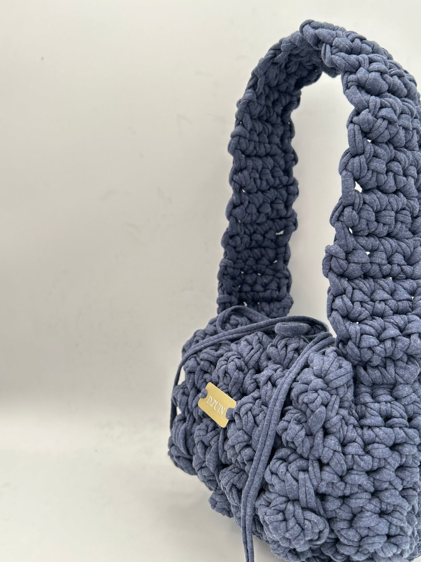D.PUIN Handmade Crochet Bag β Atlantic Cool