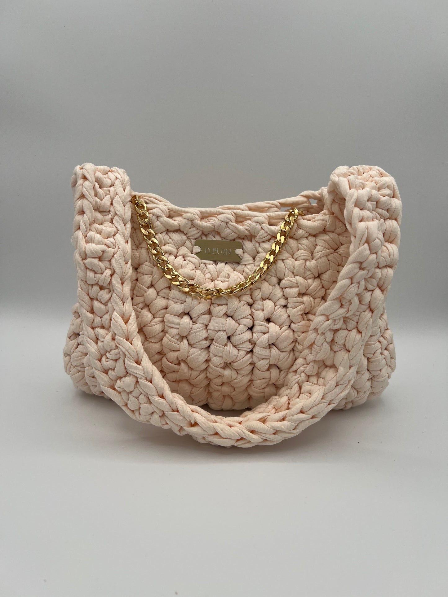 D.PUIN Handmade Crochet Bag β Sunset Pink Sand