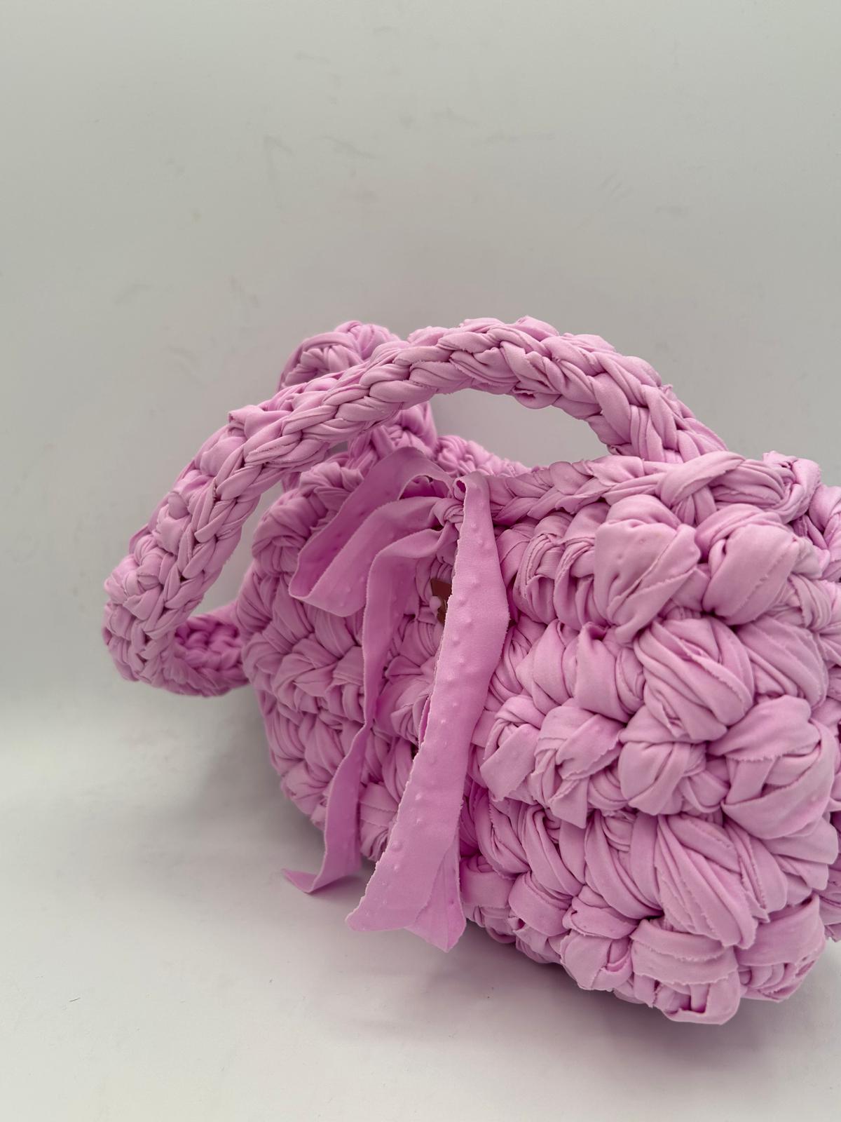 D.PUIN Handmade Crochet Bag β Pink Sands